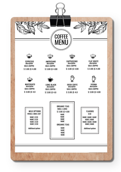 Online restaurant menu maker