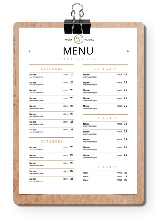 Online restaurant menu maker